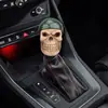 Sombrero Personalizado para Calavera con Engranaje, Cabezal de Calavera, Decoración Interior de Coche, Palanca de Cambios Manual Universal, Cabezal de Palanca de Onda Modificado