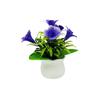 5 Grande Lírio Pequeno Quadrado Vaso Bonsai Simulação Planta Verde Vasos de Plantas Ornamentos Escritório Desktop Decoração Ornamentos de Flores