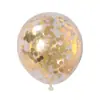 Balão de Lantejoula de 12 polegadas balão transparente com confete decoração de festa de aniversário balão redondo de látex empurre pequeno presente
