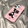 Funda de película dos en uno adecuada para Apple 16Promax Funda para teléfono móvil Nuevo iPhone 14 Grafiti Gato y Cachorro