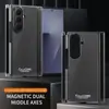Adequado para Capa de Celular Dobrável Samsung Z Trifold com 70% de Desconto, Eixo Central Magnético e Proteção Anti-Queda para Galaxy Zfold7