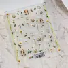 Marco de Fotos Estilo Fresco Vintage Pegatinas de Uñas con Forma de Lazo Ts4078 Estilo Pastoral Francés Pegatinas Florales de Cerezo para Uñas