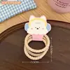 Nuevo juego de scrunchies de colores pastel para niños, para coleta, trenza pequeña y peinados recogidos, bandas elásticas simples y de alta elasticidad