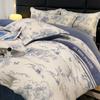 Conjunto de quatro peças de lã de leite espessada de inverno leve e luxuosa, lã coral quente, lençol de lã dupla face, capa de edredom, roupa de cama para cabelo