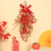 Decorações de Ano Novo com o Personagem '', Pendentes Florais Festivos, Decorações de Frutas da Sorte para o Festival da Primavera, Celebração de Inauguração de Casa, Pendentes de Porta para Decoração de Casa