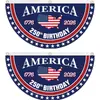 Bandeira Comemorativa do 250º Aniversário da Amazon América Bandeira para Pendurar ao Ar Livre Bandeira de Fã do 250º Aniversário da América