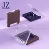 Paleta de sombras mini de un solo color con cierre cuadrado en stock, paleta de colorete, material de embalaje de caja vacía de plástico