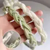 Tiara Torcida de Pérolas para Mulheres, Verão Elegante, Orifício para Cabelo, Penteado Fada da Floresta, Acessórios de Cabelo Pequenos Frescos e Sofisticados
