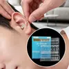 Ferramenta de Limpeza de Ouvido com Cotonete Adesivo, Cotonete de Algodão para Limpeza de Ouvido de Adulto, Haste Adesiva para Ouvido, Haste de Silicone Descartável para Limpeza de Ouvido