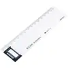 Deli 71982 Regla para Hojas de Respuestas 15cm Set de Reglas Simple Multifuncional Transparente Regla para Examen de Estudiante