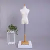Maniquí de medio cuerpo para tienda de ropa, maniquí de medio cuerpo para exhibición de ropa femenina, soporte de exhibición de madera maciza vintage