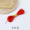 No. 20.5m /6/7 Cuerda Roja Trenzada Hilo de Jade Año del Zodiaco Tejido a Mano Hilo para Joyería Cuerda de Mano Hilo de Borla