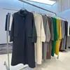 Elegante Abrigo de Lana Doble Faz con Cuello Alto para Mujer 2025 Nueva Versión Coreana de Alta Gama Elegante Abrigo de Lana Ceñido con Cinturón