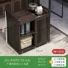 Mesa de Chá Pequena Móvel para Casa Mesa de Chá Madeira Maciça Carrinho de Chá Chaleira de Água Armário de Chá Integrado com Rodas Mesa Lateral de Chá Bandeja de Chá Kung Fu