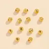 Contas de Lanterna Banhadas a Cobre Ouro 18K Verdadeiro Contas com Padrão de Abóbora e Melão Ouro 14K Acessórios Pulseira DIY Acessórios de Pulseira