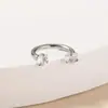 Pendientes de Aro para Nariz con Rosca Interna y Circonita en Forma de Corazón, Anillo de Herradura en Forma de C, Joyería para Piercings de Acero Inoxidable, Transfronterizos Europeos y Americanos