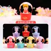 Planta em Vaso Bola de Cristal Caixa Surpresa Desenho Animado Ornamento de Mesa Brilhante Brinquedo da Moda Presente de Natal para Amigos Lembrança