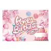 Nova decoração de cortina de fundo para festa de celebração de aniversário transfronteiriça suprimentos adereços de foto banner de aniversário