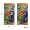 Children's Toy Table Tennis Soft Bullet Gun Pretend Play Double-Use Rifle Parent-Child Interactive Shooting Bottle Target Set