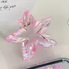 Pinza para el pelo floral versátil y elegante, única y colorida, pinza de tiburón de moda para la parte trasera de la cabeza, accesorio para el pelo tipo pinza de garra dulce diario estilo coreano