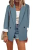 Deseo Amazon 2026 Blazer de Color Sólido Otoño e Invierno Europeo y Americano Chaqueta de Traje de Manga Larga Primavera y Otoño Estilo Europeo y Americano