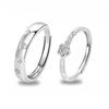 Anillo de Pareja de Plata S999 El Principito y la Rosa Carta del Destino Regalo de Cumpleaños para Novia
