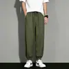 Calça Fresca de Secagem Rápida Fina de Verão, Comércio Exterior Estilo Japonês e Coreano, Calça Jogger Versátil Solta de Seda de Gelo para Esportes ao Ar Livre Masculino