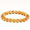 Jingde Jewelry Pulsera de Cristal Amarillo Torre de Cristal Natural 8A Citrino Cuentas Redondas Pulsera Joyería al Por Mayor