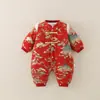 Mono de Año Nuevo del Conejo de Jade para Bebés, Traje para Gatear para Recién Nacidos, Ropa Linda para Bebés, Engrosado y Cálido