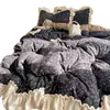 Lençol de cama com babados florais pequenos estilo coreano de alta gramatura, colcha, conjunto de quatro peças de veludo de leite, conjunto de três peças quente 1
