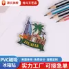 Ímãs de Geladeira Magnéticos de PVC Personalizados de Fábrica, Ímãs Criativos Fofos de Desenho Animado em Acrílico para Decoração e Lembrancinhas de Viagem