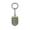 Chaveiro de Metal com Insígnia de Futebol Bronze Real Madrid Barcelona Inter AC Juve Paris Chelsea Lembrança