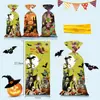 Bolsa de Dulces Popular Original de Amazon para Halloween Calabaza Fantasma Festival de Fantasmas Europeo y Americano Dulces Bolsa de Plástico Transparente