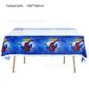 Toalhas de Mesa de Desenho Mais Vendidas do Fabricante para Decorações de Festa de Aniversário Infantil, Toalhas de Mesa Retangulares Descartáveis, Toalhas de Mesa para Banquete, Vários Estilos
