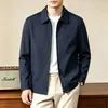 Chaqueta de solapa estilo Old Money para hombre, Nueva colección Otoño 2026, Chaqueta de moda de color liso Business Casual para hombre