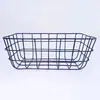 Cesta de Almacenamiento de Hierro Retro Marco de Hierro para Escritorio Cesta de Almacenamiento de Libros y Snacks para el Hogar Cesta de Almacenamiento de Comestibles y Artículos Varios Transfronterizo