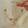 Design de corte Pulseira de sino Hetian Yu feminina personalidade de alta qualidade presente ano novo Hanfu feminino luxo leve nenhum