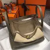 Versión Alta Mini Bolsa Lindy Bolso de Doctor Piel de Vaca Cuero Genuino Bolso de Mujer de Moda Bolso de Hombro Único Cruzado de Cuerpo Bolso de Medicina tipo Almohada