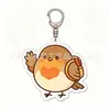 Pingente Chaveiro Acrílico Pisco-de-peito-ruivo Europeu Desenho Animado Criativo Presente Decoração de Mochila Mercadoria de Anime Transfronteiriça