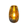 Luzes de Vela Solares à Prova d'Água para Exterior Luzes de Chama Decoração de Atmosfera Decoração de Pátio Varanda Luzes LED de Halloween Natal