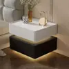 Lámpara de noche multifuncional de lujo de alta gama, moderna, suspendida, con almacenamiento y cerradura