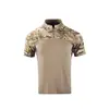 Soldado de Armadura de Dragón Strider Secado Rápido Manga Corta Camuflaje Traje de Rana Cuello Alto Traje de Camuflaje Camiseta Sin Planchar Resistente al Desgaste Repelente al Agua