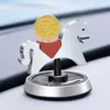 Enfeite aromático rotativo movido a energia solar para carro, decoração de interior de carro de alta qualidade com fragrância para homens e mulheres