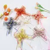 Nuevo 70# grande gasa de nieve estampado patrón de amor flor de mano decoración de coche de boda flor embalaje de regalo flor