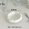 Nuevo Plato Cerámico Pequeño Blanco Redondo Lindo Estilo Nórdico Color Sólido Plato Creativo de Cerámica Blanca Gruesa Simple para Salsa para Dipear en Casa