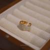 Anel Minimalista de Esmalte Ondulado para Mulheres, Novo Estilo Fashion e Elegante, Anel Aberto Personalizado, Anel Tendência para Dedo Indicador