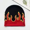 Gorro Tejido Jacquard Versátil a Prueba de Frío y Cálido con Letras, Gorro de Lana de Moda Europea y Americana, Gorro Hip-Hop para Exteriores de Otoño e Invierno