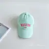 Gorra de béisbol de secado rápido para padres e hijos de verano, sombrero para el sol para exteriores, estampado de letras estilo coreano, transpirable, unisex, gorra fina de pico de pato
