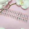 Atacado do Fabricante Pontas para Nail Art, Adesivos de Unha Doces e Elegantes que Realçam a Pele, Conjunto de 30 Peças com Tiras Codificadas, Unhas Usáveis Personalizadas