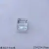 Bola de Cristal Vidrio Transparente Base Transparente Exhibidor de Bolas Base Cuadrada Almacenamiento Esférico Adornos